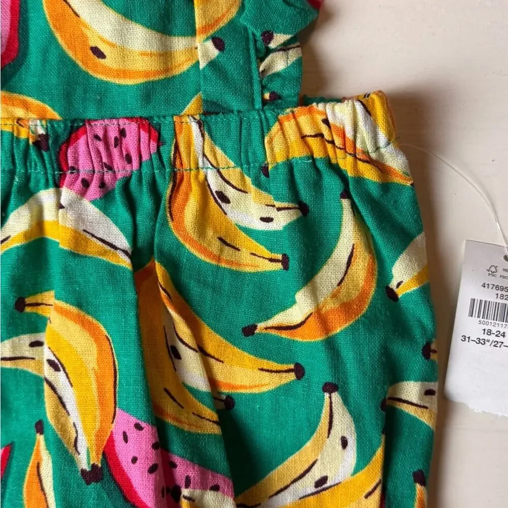 Old Navy Summer Seasonal Toddler Beach Tropical Printed Romper Sz 18-24 M NWT
